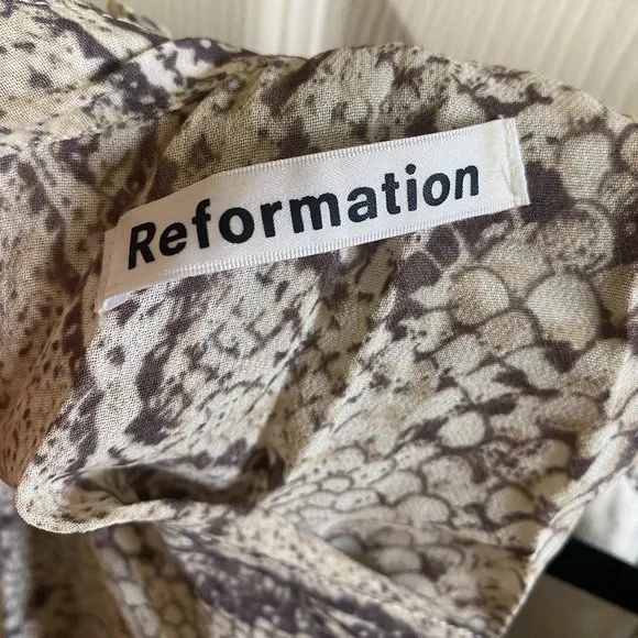 Reformation Mathilda Python Dress - Picture 4 of 5